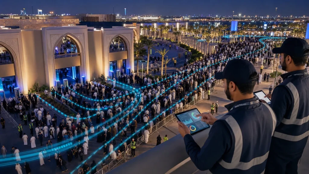 إدارة الحشود بالبيانات في السعودية
