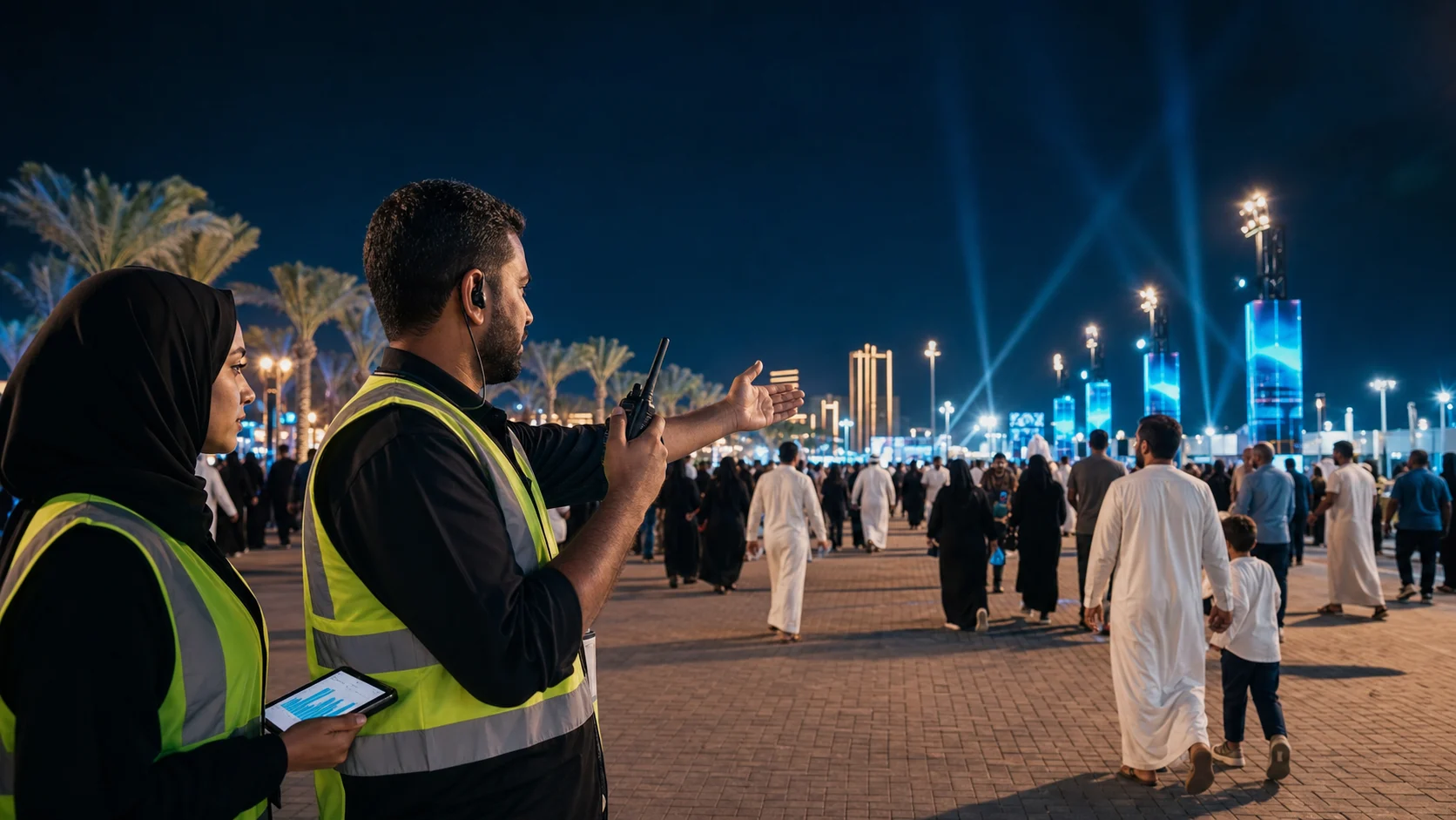 إدارة الحشود بالبيانات في السعودية